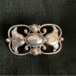 Georg Jensen Sterling Silver Brooch Vintage 40s-50s